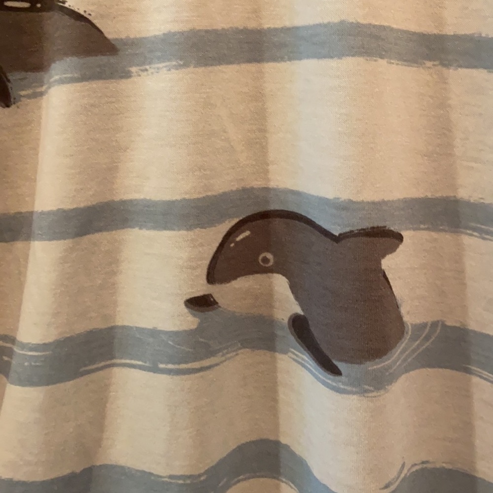 Lularoe whale baseball tee
